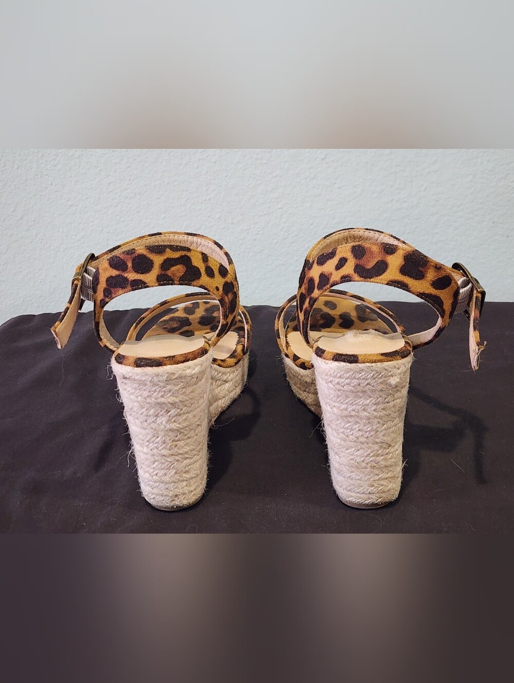 VICKI·VICKI | Leopard Print Platform Wedge Sandal | U.S. Women's 8.5/EU 39 - Picture 7 of 13